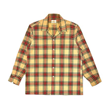 Load image into Gallery viewer, 1960’S ENRO MADE IN USA PLAID DARCURA WOOL &amp; COMBED COTTON FLANNEL LOOP COLLAR L/S B.D. SHIRT LARGE
