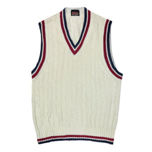 Cargar imagen en el visor de la galería, 1980’S WILSON TENNIS MADE IN USA WOOL KNIT SWEATER VEST MEDIUM
