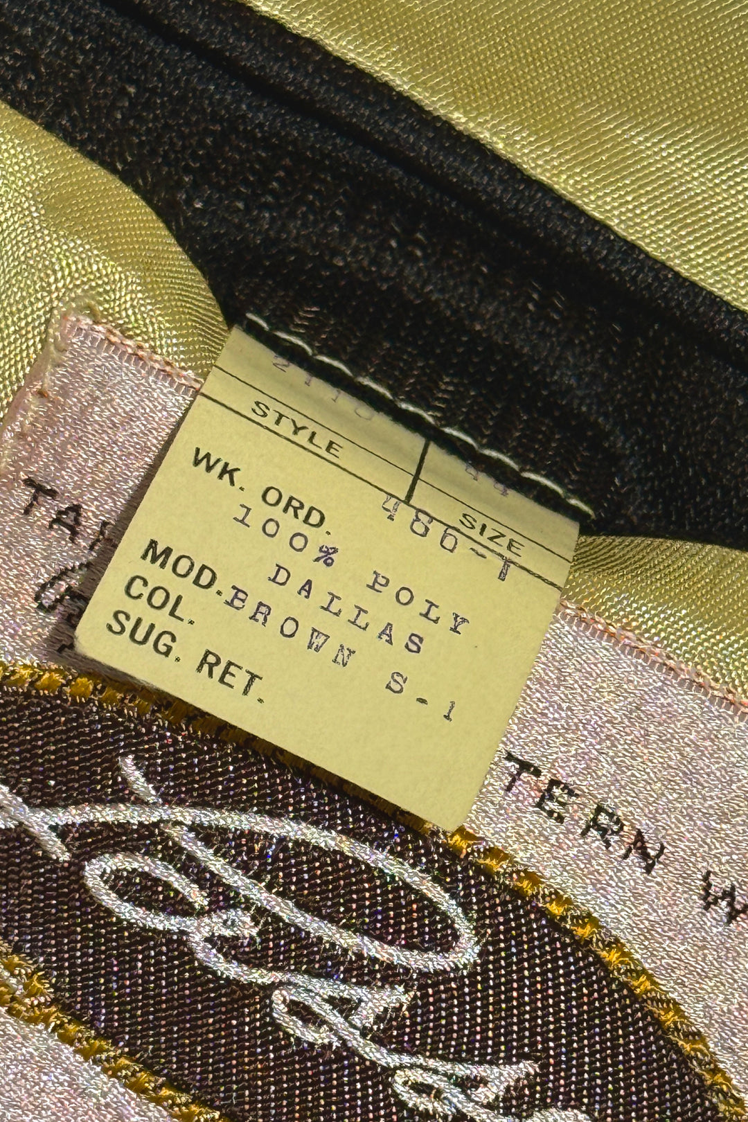 1960’S LASSO WESTERNWEAR MADE IN USA “DALLAS” WESTERN BROWN STRIPED FLARED LEG SUIT 44R