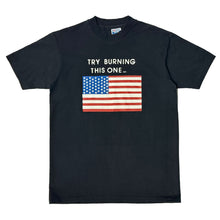 Load image into Gallery viewer, 1990’S TRY BURNING THIS ONE MADE IN USA SINGLE STITCH T-SHIRT MEDIUM
