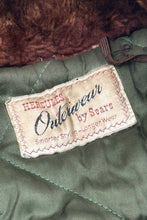 Load image into Gallery viewer, 1940’S HERCULES MADE IN USA FADED &amp; REPAIRED N-3B OLIVE DRAB SPLIT HOODED PARKA LARGE
