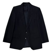 Load image into Gallery viewer, 1970’S YVES SAINT LAURENT MADE IN FRANCE NAVY PINSTRIPE 3 PIECE SUIT 38R
