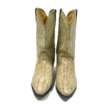 Load image into Gallery viewer, 1980’S WACO BOOTS ALLIGATOR LEATHER COWBOY BOOTS M7 W8
