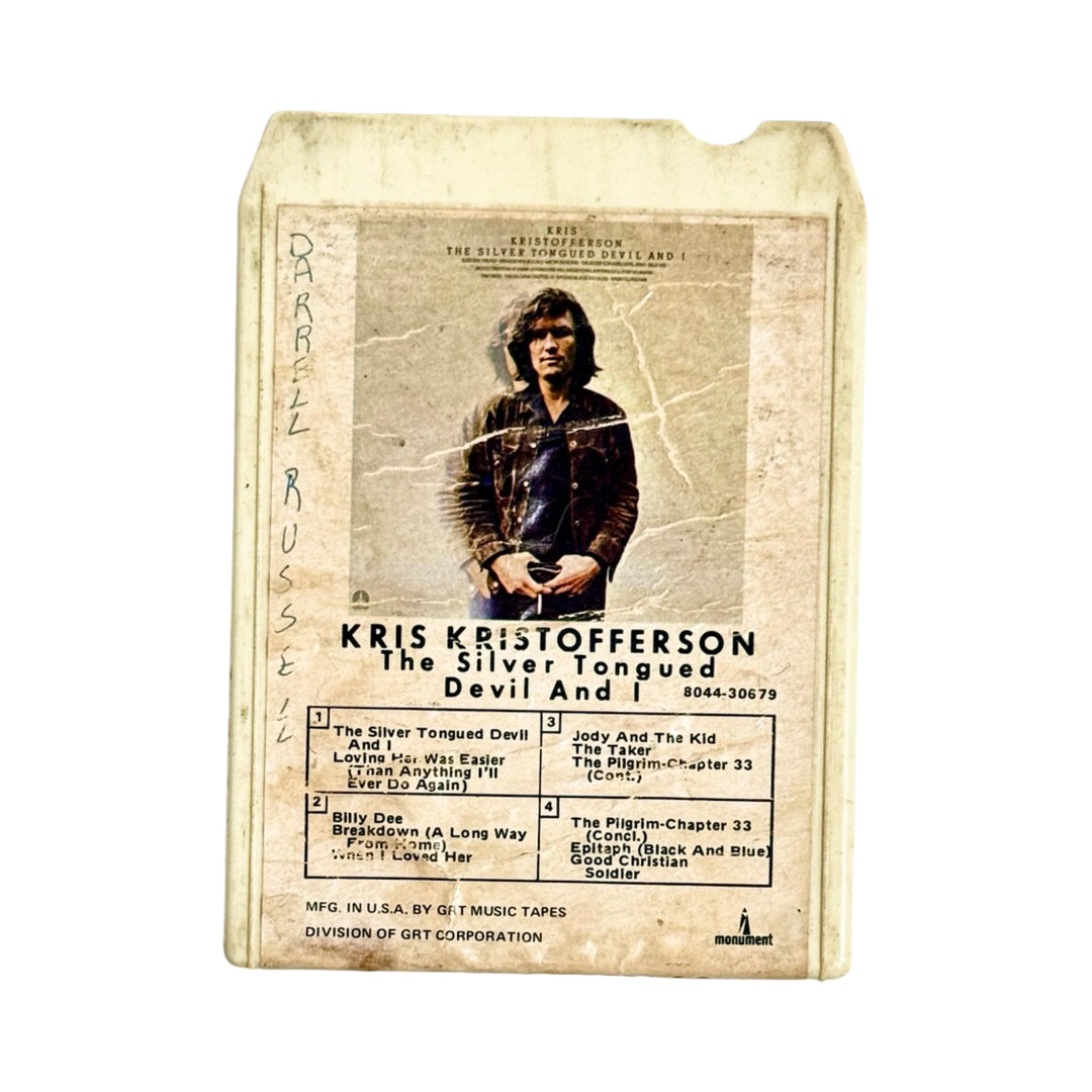 KRIS KRISTOFFERSON 8 TRACK TAPE