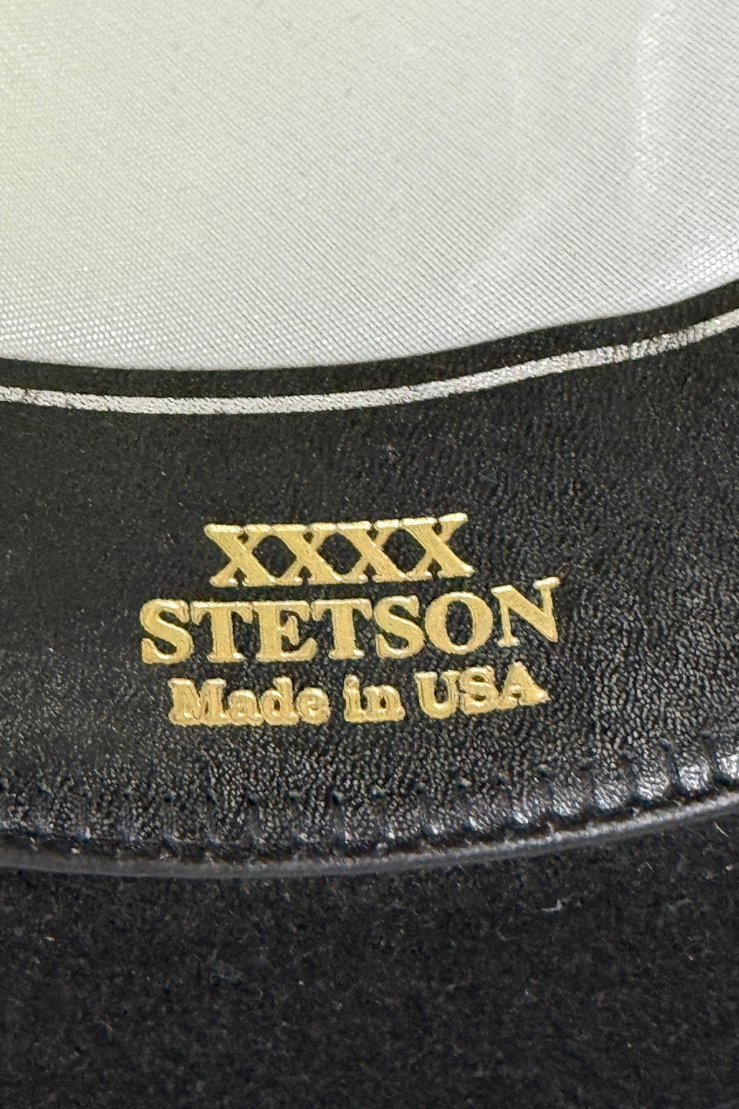 1990’S STETSON MADE IN USA “TYLER” BLACK XXXX BEAVER WOOL FELT COWBOY HAT 7 1/4