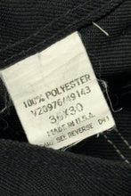 Cargar imagen en el visor de la galería, 1990’S BARBED WIRE MADE IN USA BLACK WESTERN BOOTCUT PANTS 36 X 30
