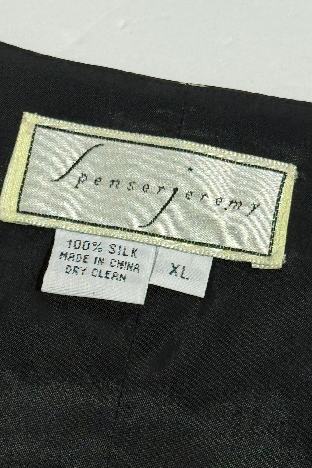 1990’S SPENSERJEREMY 100% SILK SOUTHWESTERN COWBOY BOOTS VEST X-LARGE