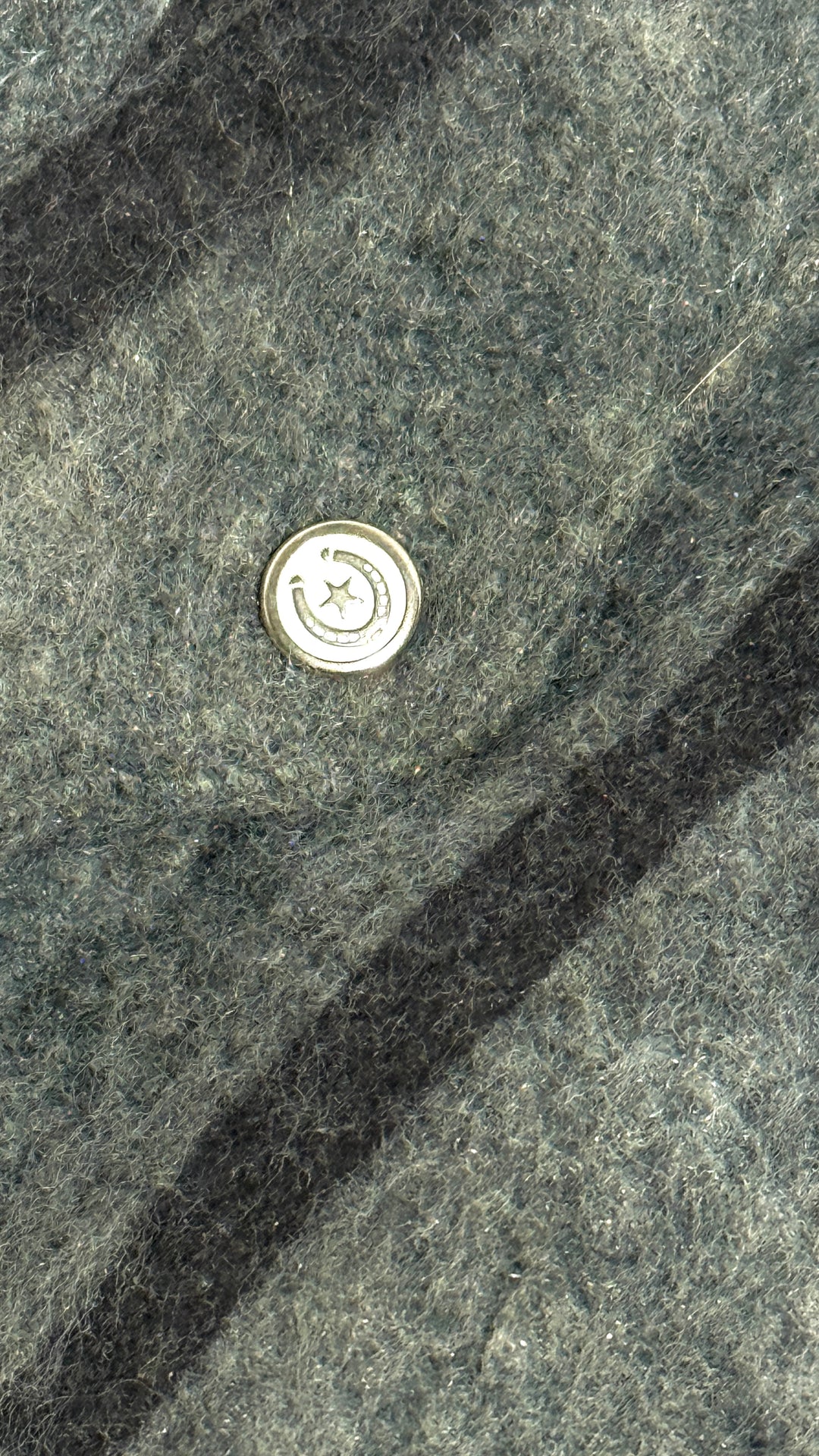 1980’S H BAR C MADE IN USA CROPPED WESTERN FURRY STRIPE BOMBER JACKET X-LARGE