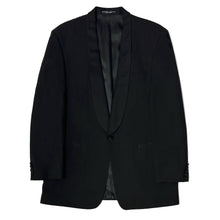 Cargar imagen en el visor de la galería, 1990’S HUGO BOSS MADE IN GERMANY SHAWL COLLAR TUXEDO SUIT JACKET BLAZER 42L
