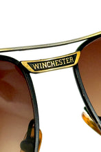 Load image into Gallery viewer, 1970’S WINCHESTER RIFLES MADE IN USA GRADIENT BLACK METAL AVIATOR SUNGLASSES
