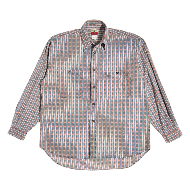 1990's Pepe Jeanswear plaid shirt front