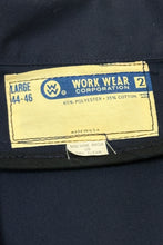 Cargar imagen en el visor de la galería, 1970’S DEADSTOCK WORK WEAR CORP MADE IN USA CROPPED TWILL WORKWEAR JACKET X-LARGE
