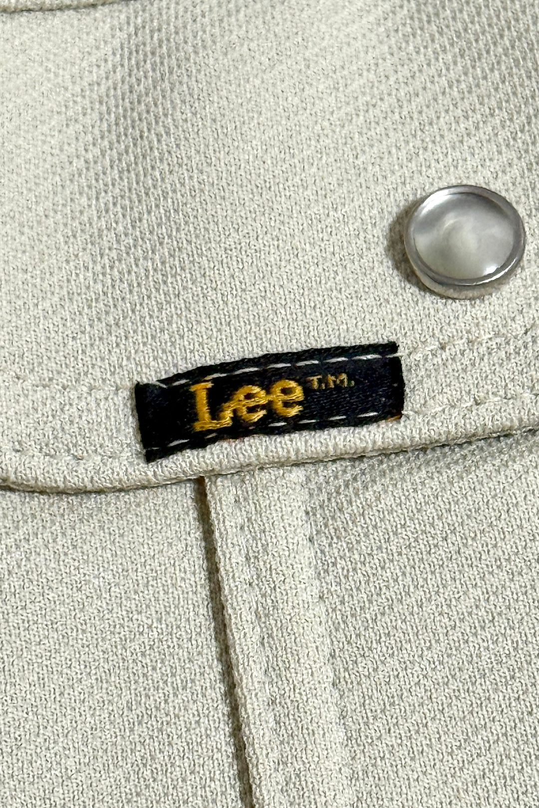 1970’S LEE MADE IN USA KHAKI WESTERN PEARL SNAP SHIRT JACKET MEDIUM