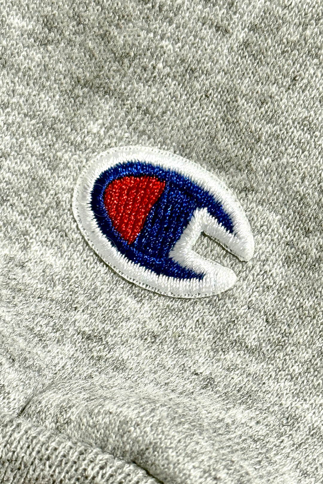 2000’S DEADSTOCK CHAMPION MARLED GRAY FLEECE CREWNECK SWEATER LARGE