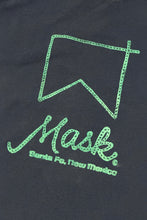 Cargar imagen en el visor de la galería, MASK WOOD BLOCK PRINT LOGO MADE IN USA CREWNECK T-SHIRT LARGE
