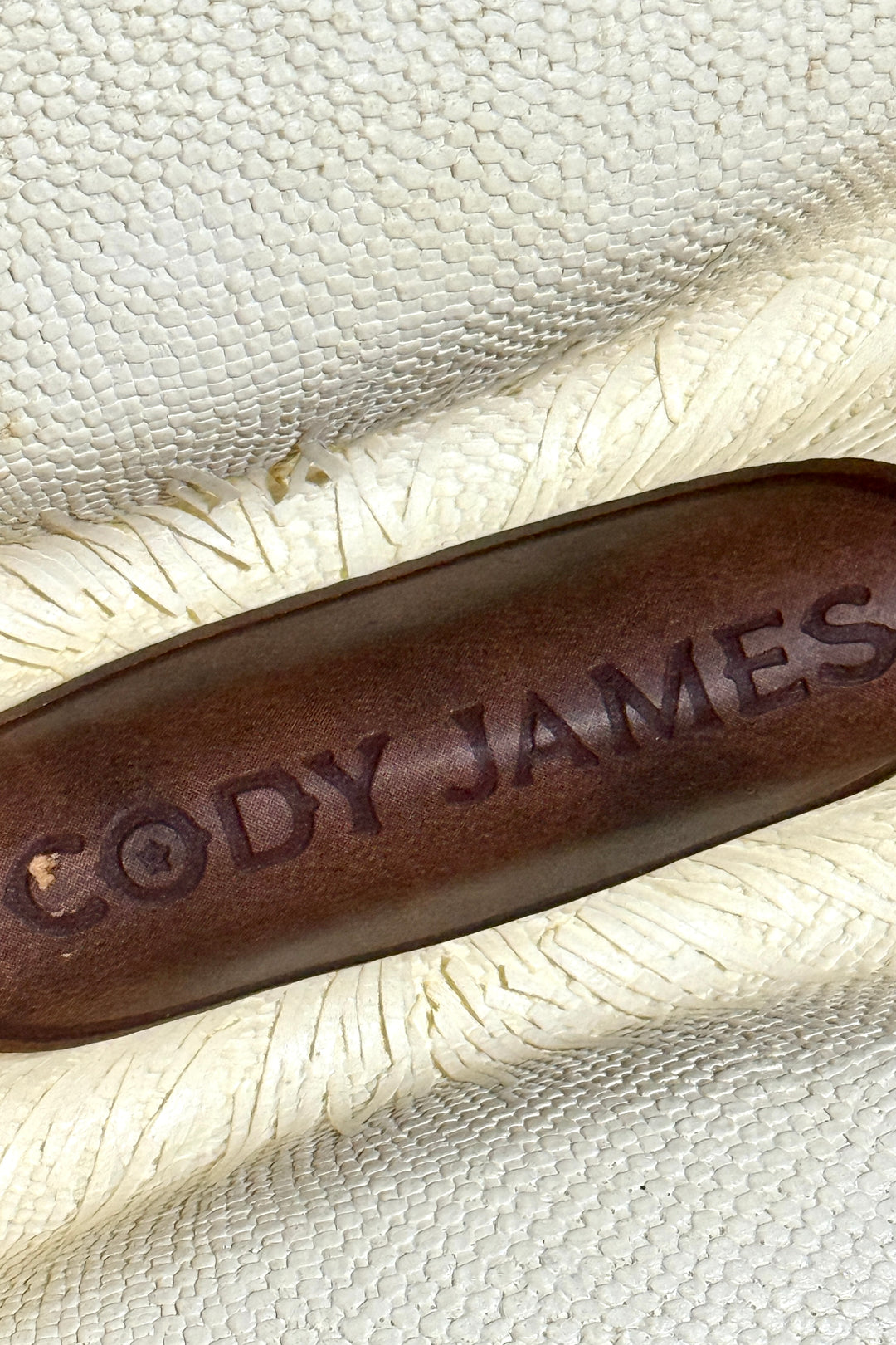 2000’S CODY JAMES STRAW WESTERN COWBOY HAT 7 3/8