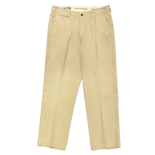 Load image into Gallery viewer, 1990’S POLO RALPH LAUREN FLAT FRONT MILITARY KHAKI CHINO PANTS 34 X 30

