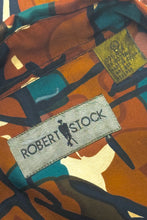 Cargar imagen en el visor de la galería, 1990’S ROBERT STOCK 100% SILK PATTERNED L/S B.D. SHIRT X-LARGE
