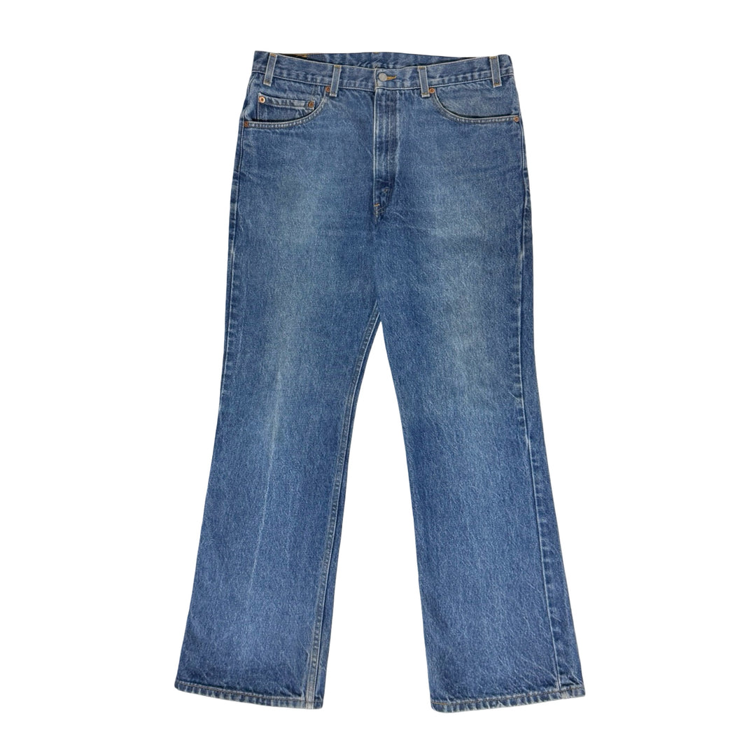 1990’S LEVI’S 517 FADED MEDIUM WASH WESTERN DENIM BOOTCUT JEANS 34 X 30