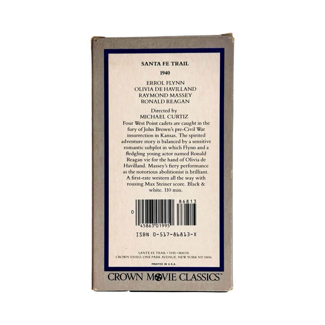 SANTA FE TRAIL VHS VIDEO TAPE