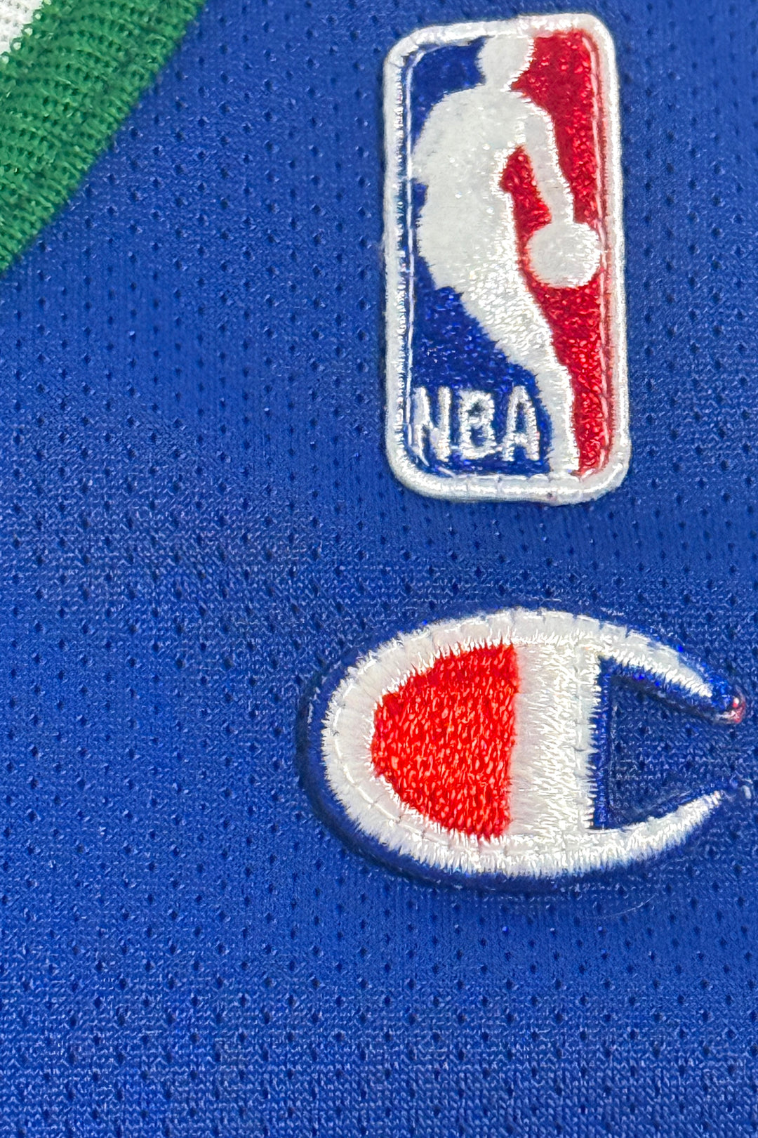 1990’S CHAMPION DALLAS MAVERICKS “JASON KIDD” MESH BASKETBALL JERSEY 44 / LARGE