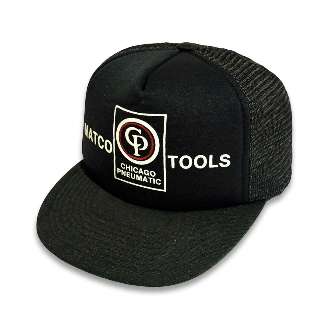 1970’S MATCO TOOLS BLACK FOAM & MESH TRUCKER HAT