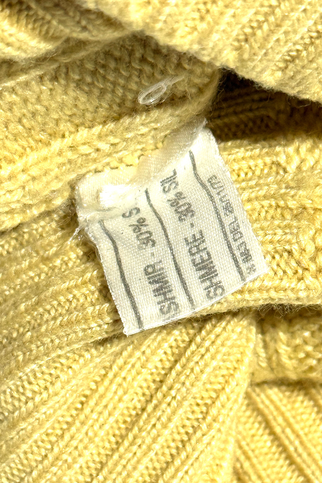 1970’S CHANTAL UOMO CAPRI MADE IN ITALY SILK & CASHMERE CABLE KNIT CREWNECK SWEATER X-LARGE