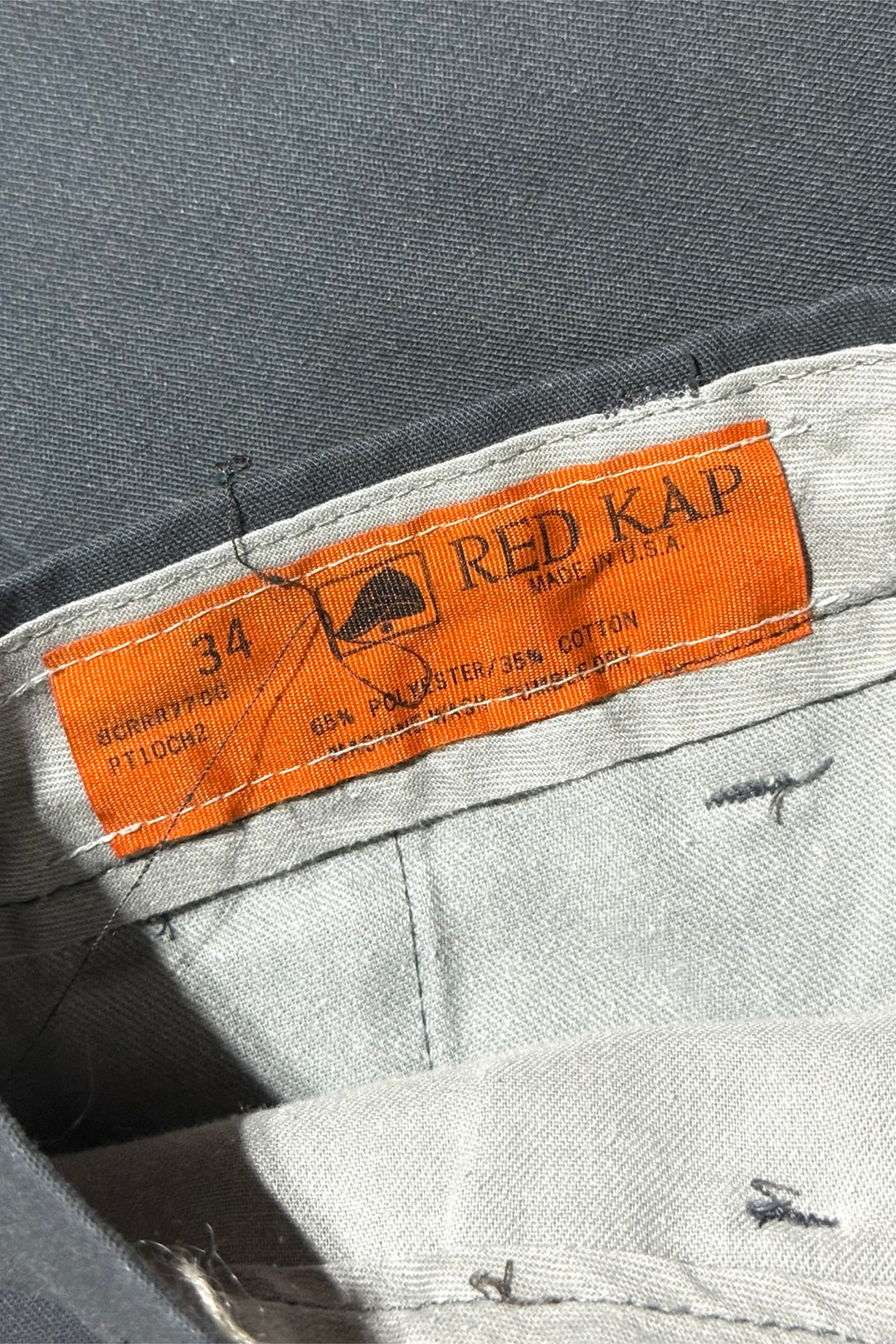 1990’S RED KAP MADE IN USA HIGH WAISTED TWILL WORKWEAR CHINOS 32 X 34