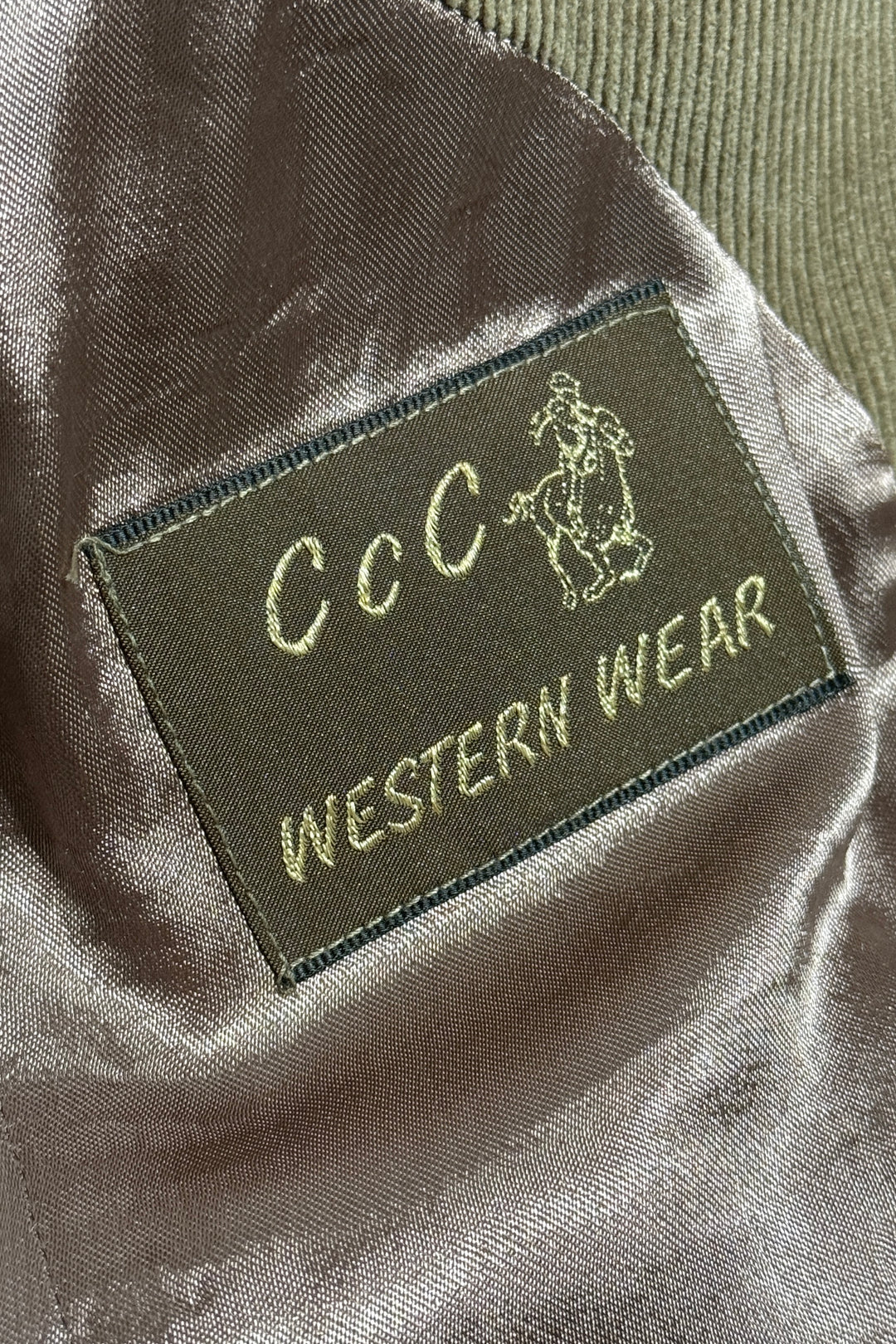 1970’S CCC WESTERN WEAR MADE IN USA WESTERN SUEDE PATCHED CORDUROY SUIT JACKET BLAZER 38R