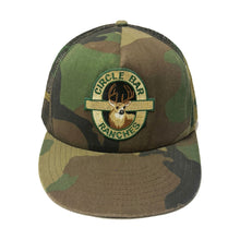 Load image into Gallery viewer, 1990’S CIRCLE BAR RANCHES CAMO TRUCKER HAT
