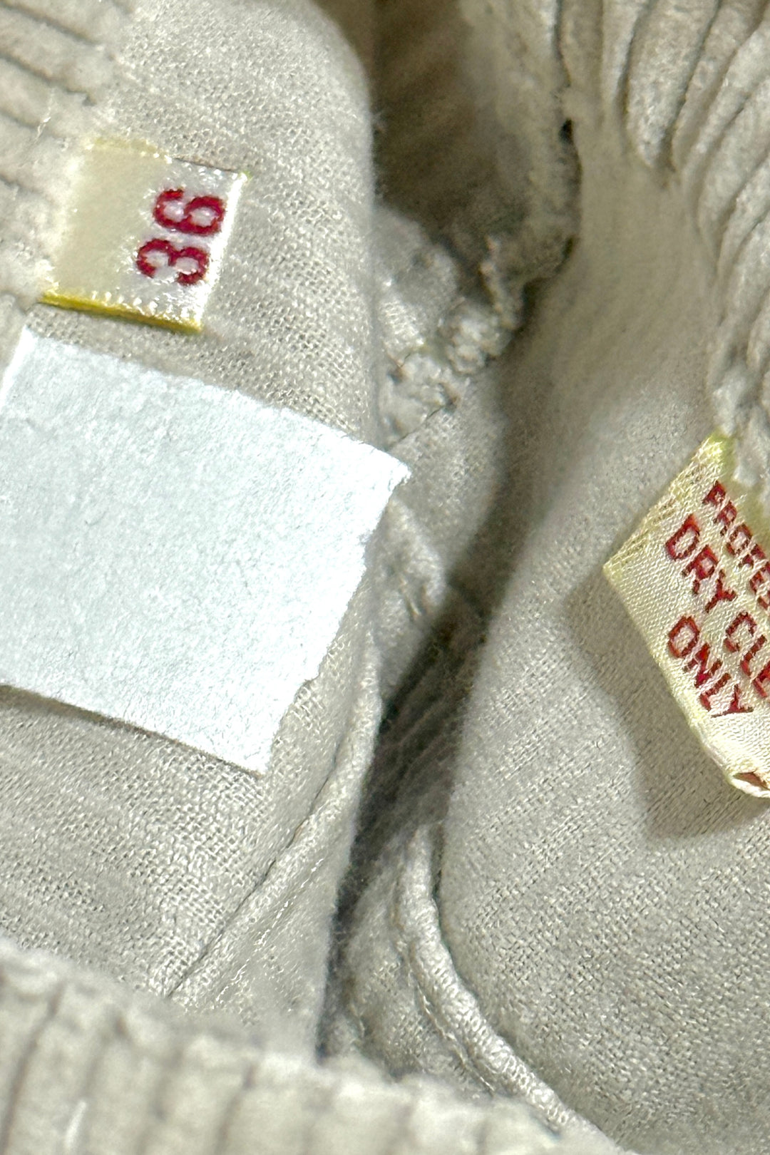 1970’S CALVIN KLEIN MADE IN USA HIGH WAISTED WIDE WALE CORDUROY BOOT CUT PANTS 34 X 34