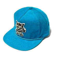 Load image into Gallery viewer, 1980’S CHENILLE CAT CORDUROY SNAP BACK HAT
