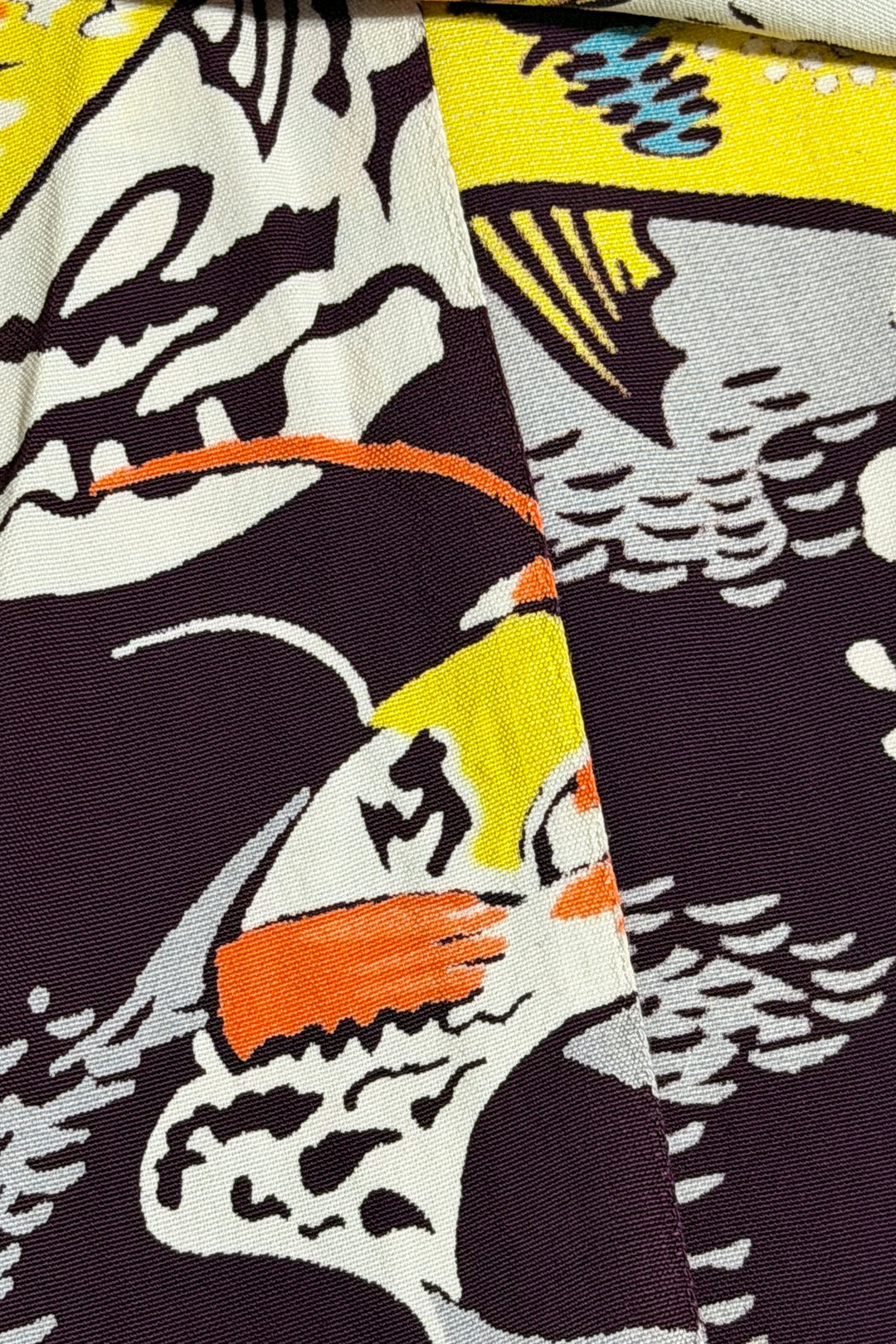 1950’S SHAHEEN’S OF HONOLULU MADE IN USA CROPPED MARLIN PRINTED SELVEDGE FILAMENT RAYON LOOP COLLAR S/S B.D. HAWAIIAN SHIRT LARGE