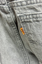 Load image into Gallery viewer, 1990&#39;S LEVI’S 550 ORANGE TAB MADE IN USA GREY DENIM JEANS 34 X 30
