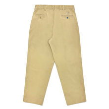 Load image into Gallery viewer, 1990’S POLO RALPH LAUREN MADE IN USA HIGH WAISTED PLEATED SUEDED KHAKI CHINO PANTS 34 X 30
