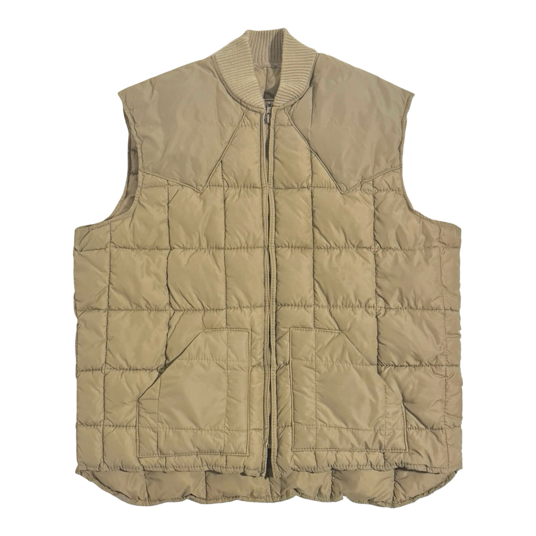 1990’S WALLS BIZZARD PRUF®️ MADE IN USA QUILTED WESTERN PUFFER VEST LARGE