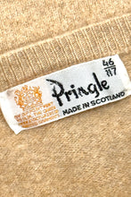 Cargar imagen en el visor de la galería, 1960’S PRINGLE MADE IN SCOTLAND CROPPED LAMBSWOOL KNIT V NECK SWEATER MEDIUM
