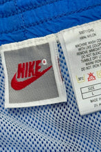 Load image into Gallery viewer, 1990’S NIKE GREY TAG 4.5 INCH HAND CHAINSTITCHED SWIM SHORTS X-LARGE
