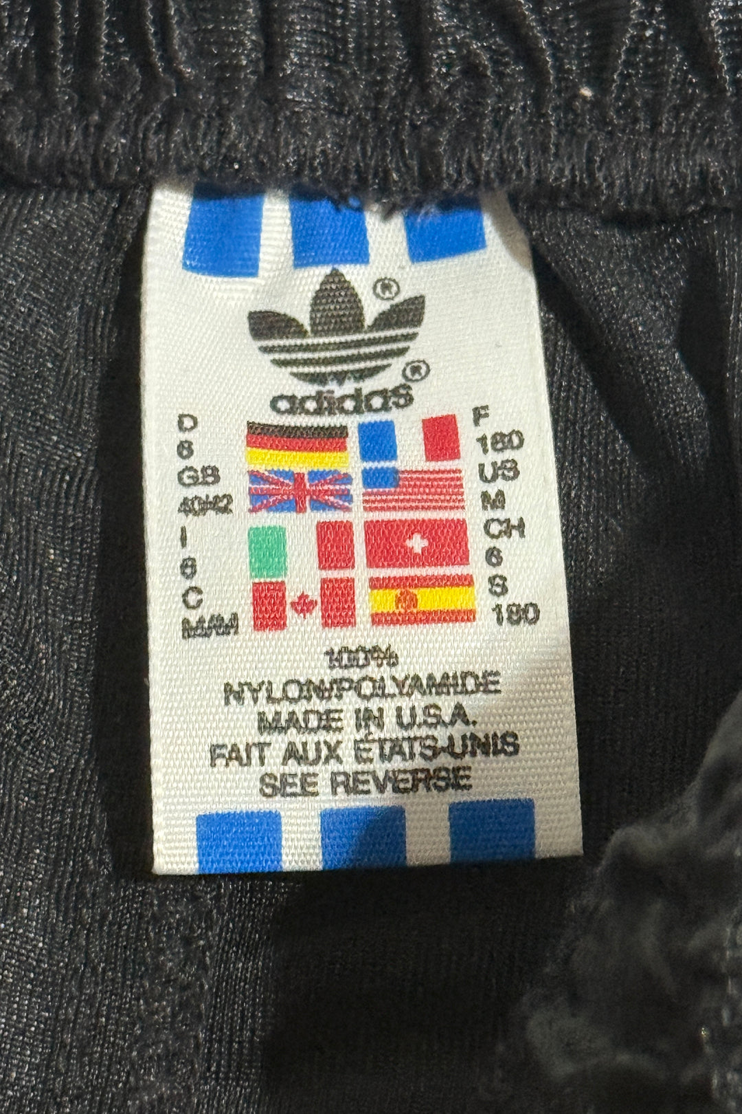 1990’S DEADSTOCK ADIDAS MADE IN USA PADDED SATIN 8” SOCCER SHORTS MEDIUM