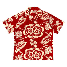 Load image into Gallery viewer, 1960’S HAWAIIAN CASUALS MADE IN USA SELVEDGE CHERRY BLOSSOM S/S B.D. SHIRT X-LARGE
