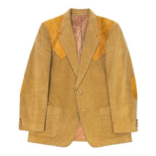 Load image into Gallery viewer, 1970’S BRAD WHITNEY MADE IN USA WESTERN SUEDE PATCHED CORDUROY SUIT JACKET BLAZER 42R
