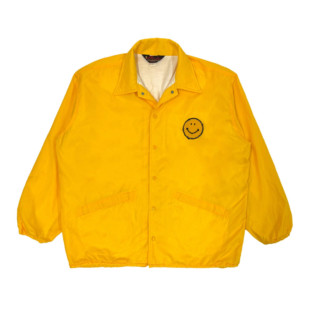 1960’S SMILEY MADE IN USA YELLOW COACHES JACKET X-LARGE