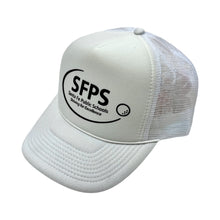 Load image into Gallery viewer, 1990’S SANTA FE PUBLIC SCHOOLS FOAM &amp; MESH TRUCKER HAT
