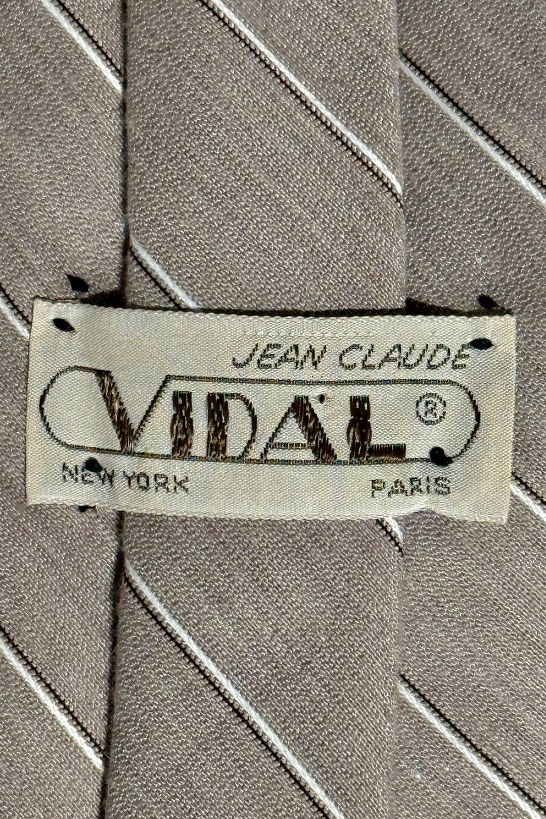 1960’S JEAN CLAUDE VIDAL MADE IN ITALY STRIPED NECKTIE
