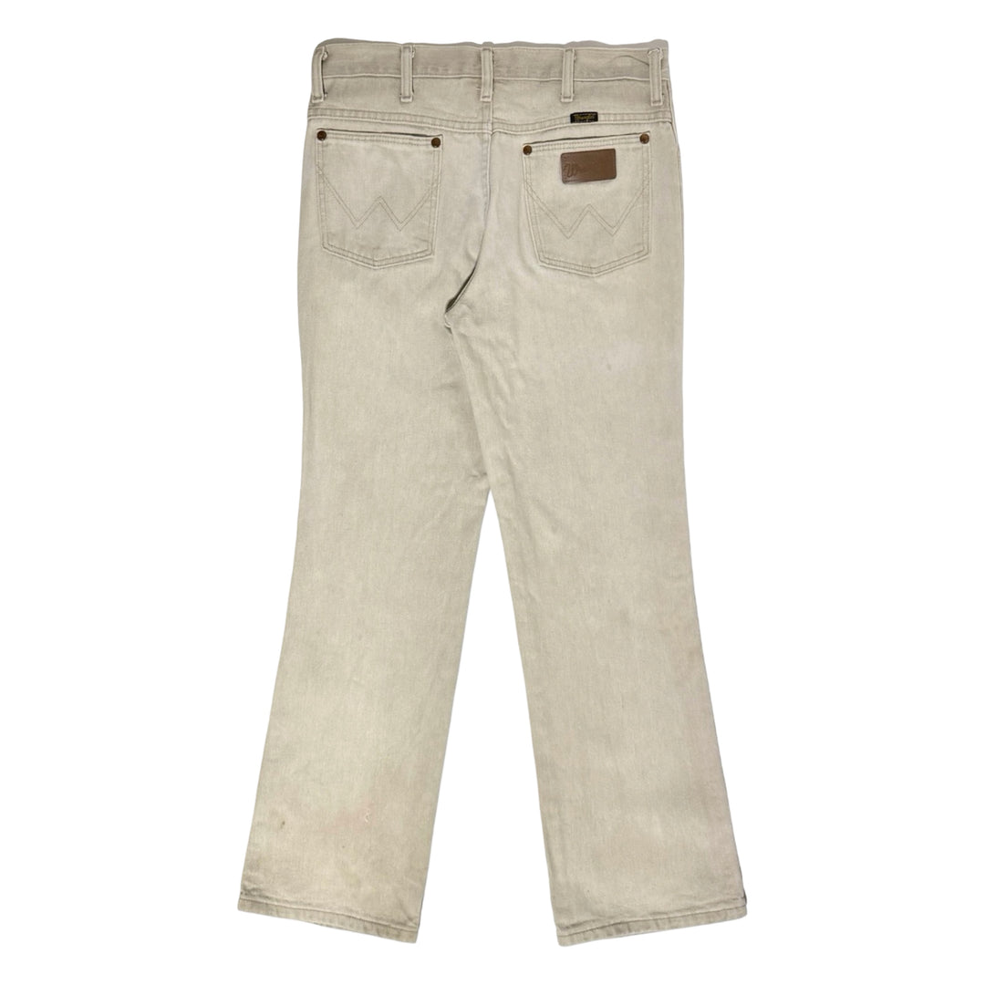 2000’S WRANGLER 936 TAN WESTERN BOOTCUT DENIM JEANS 32 X 30