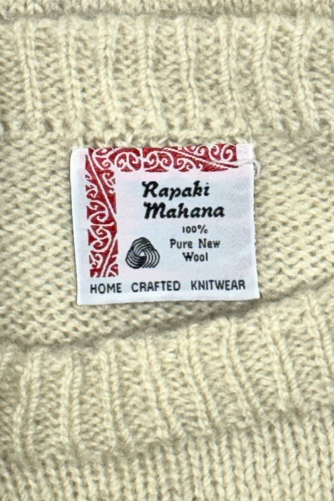 1980’S RAPAKI MAHANA NEW ZEALAND WOOL SHEEP LANDSCAPE SWEATER MEDIUM/LARGE