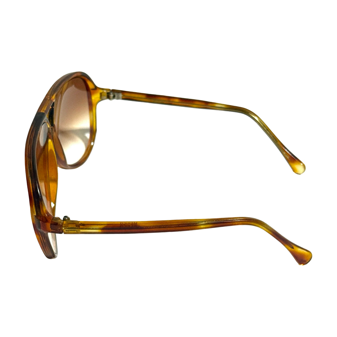 1970’S DEADSTOCK TORTOISE SHELL HAVANA LENSES AVIATOR SUNGLASSES