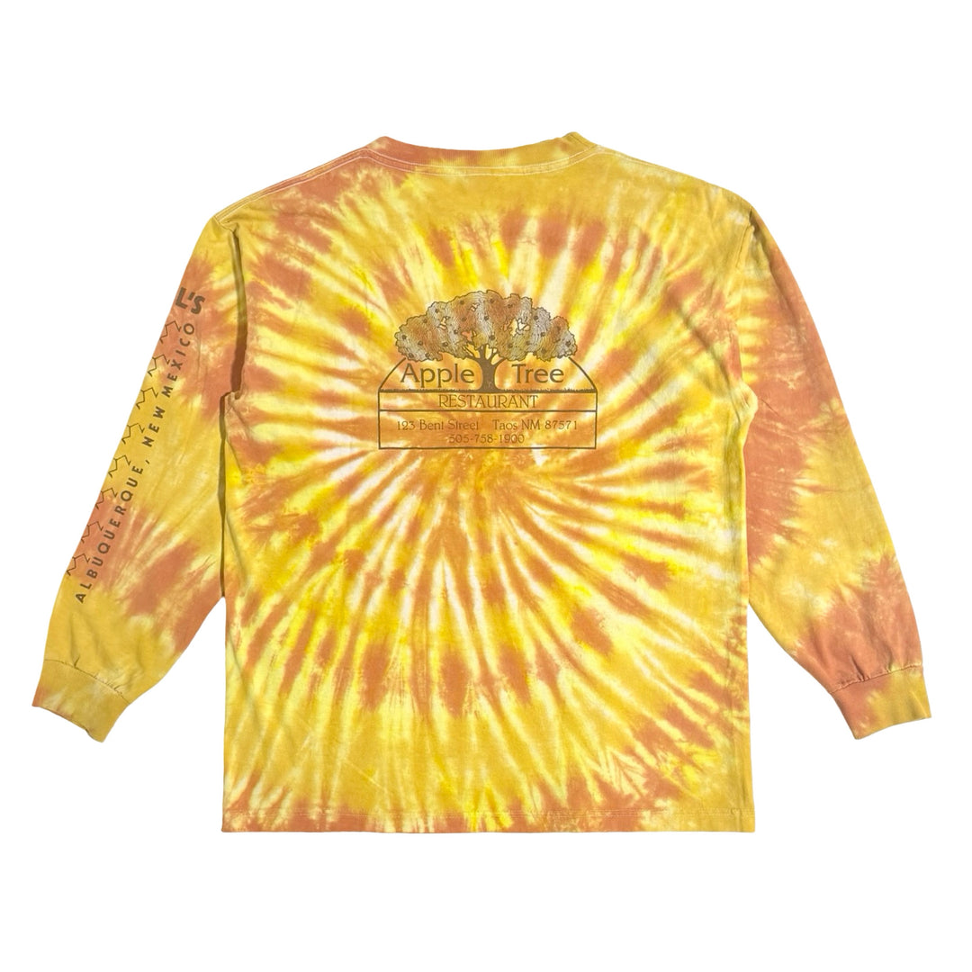 1990’S TAOS MADE IN USA CROPPED TIE DYE L/S T-SHIRT LARGE