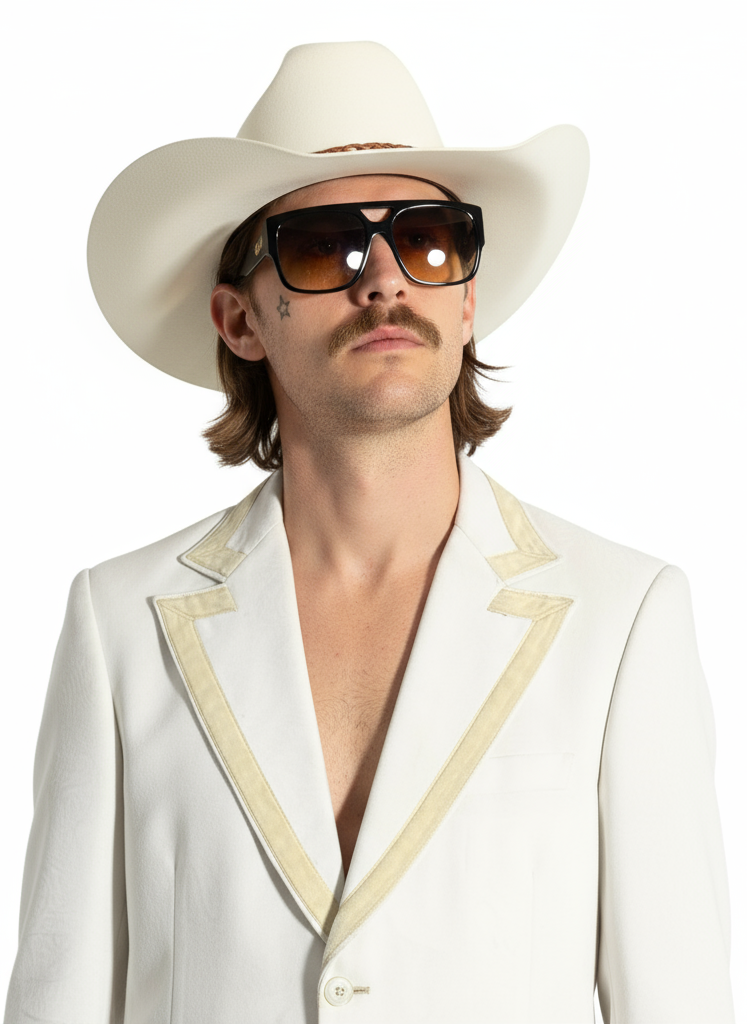 1970’S LORD WEST “WOODSTOCK” MADE IN USA VELVET TRIMMED GHOST PAISLEY TUXEDO SUIT JACKET 40R