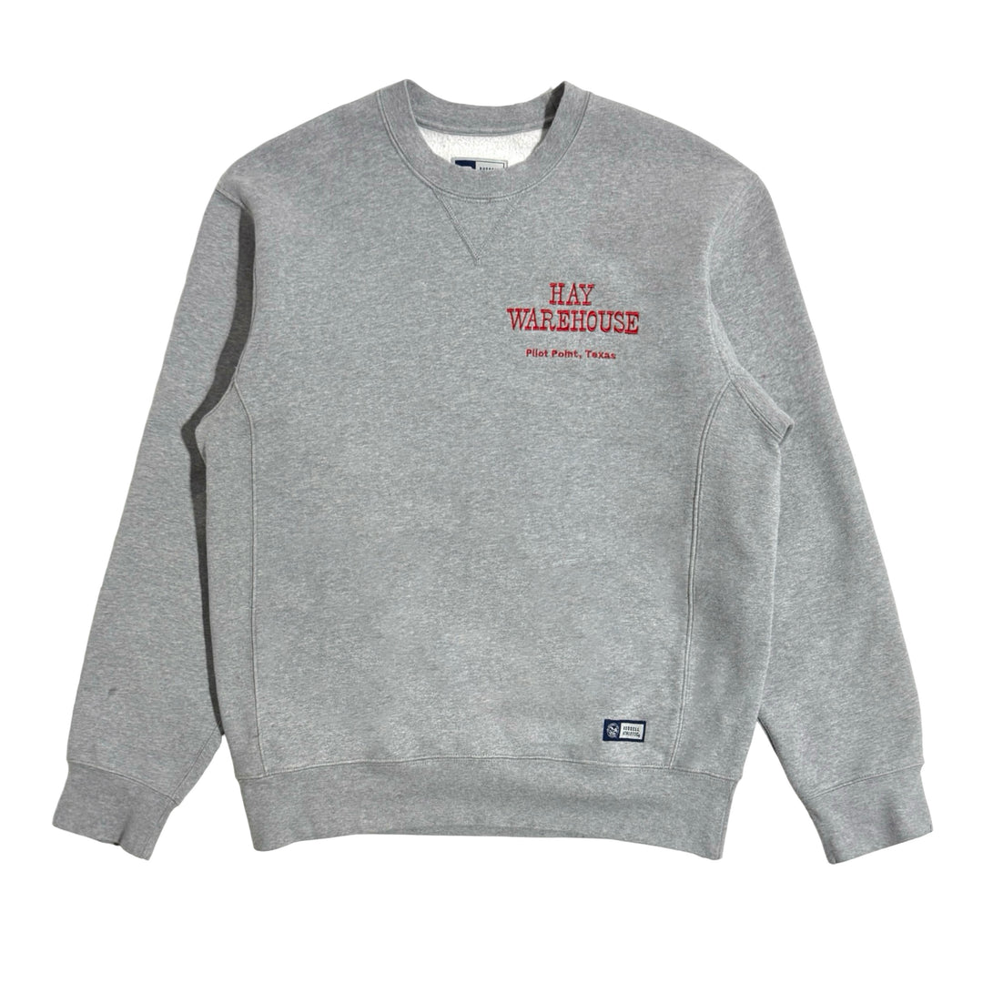 1990’S HAY WAREHOUSE TEXAS GRAY FLEECE CREWNECK SWEATER MEDIUM